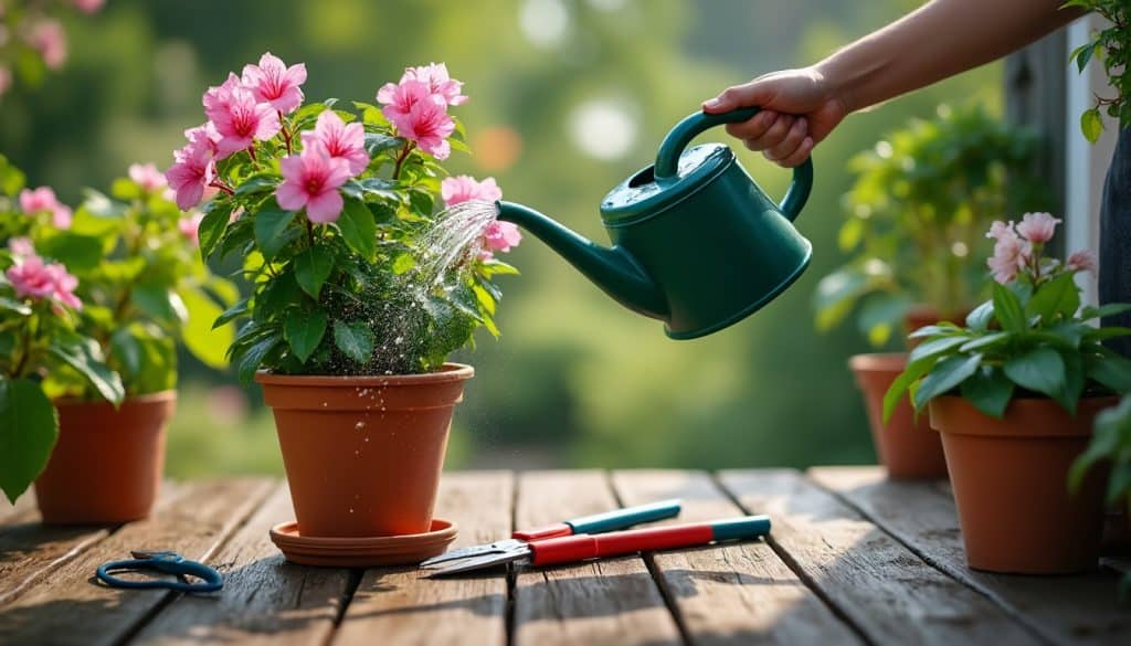 Arrosage laurier rose en pot : ce qu&rsquo;il faut anticiper avant de monter