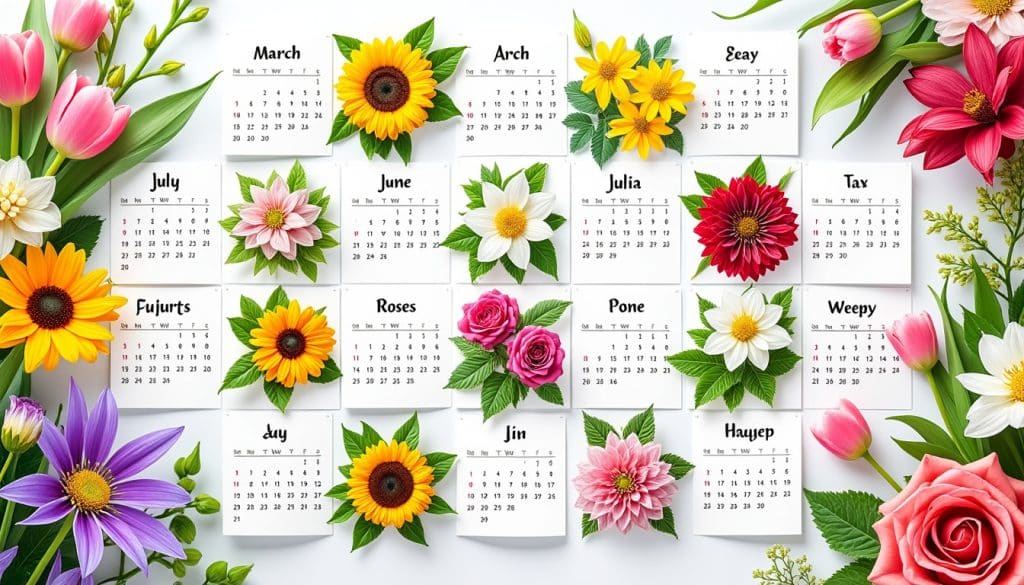 Fleurs de saison mois par mois : le calendrier du fleuriste