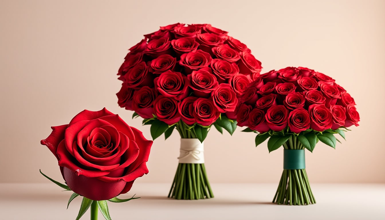 Offrir des roses rouges : le nombre et sa signification