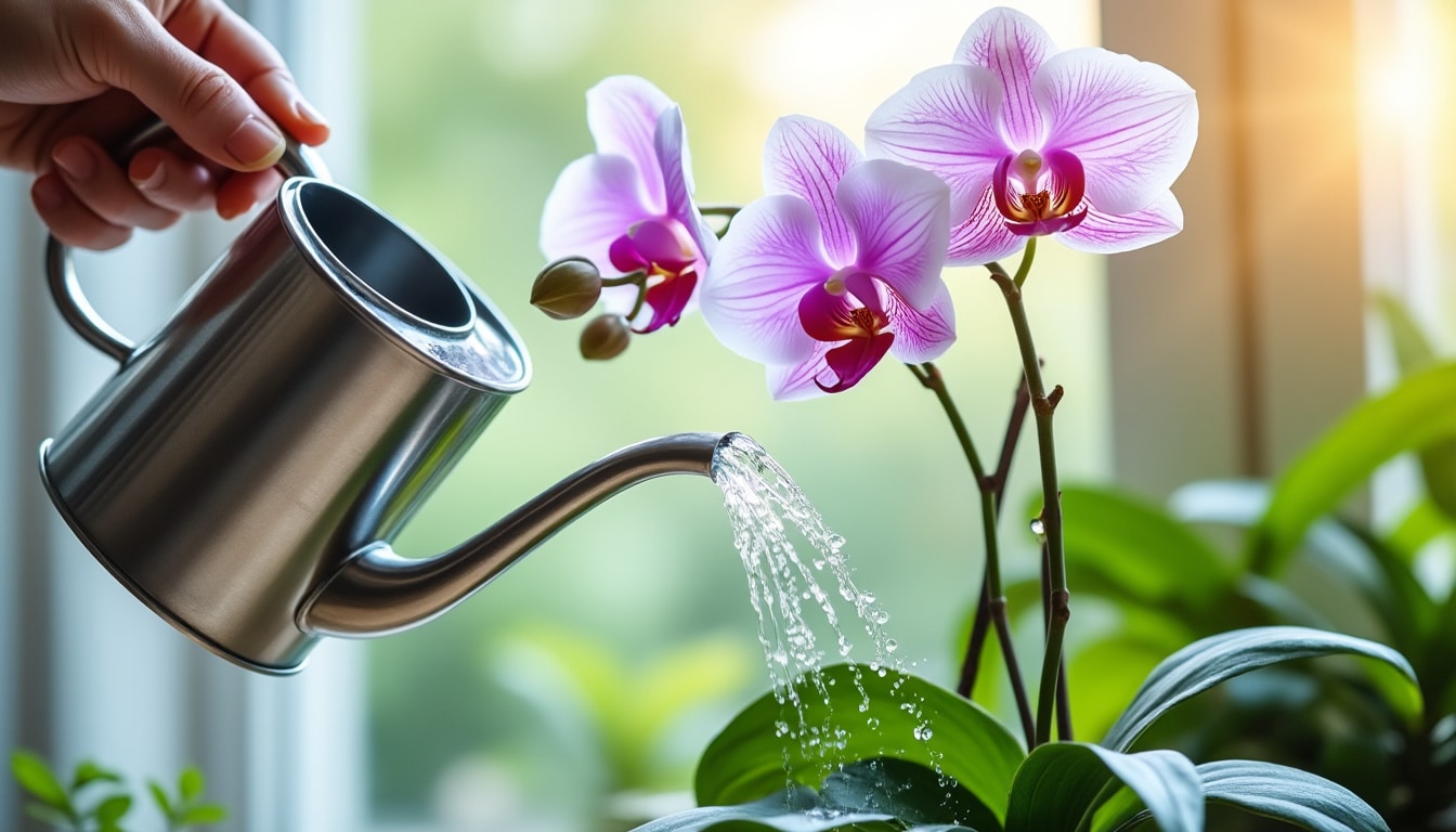 Arroser une orchidée : la bonne fréquence