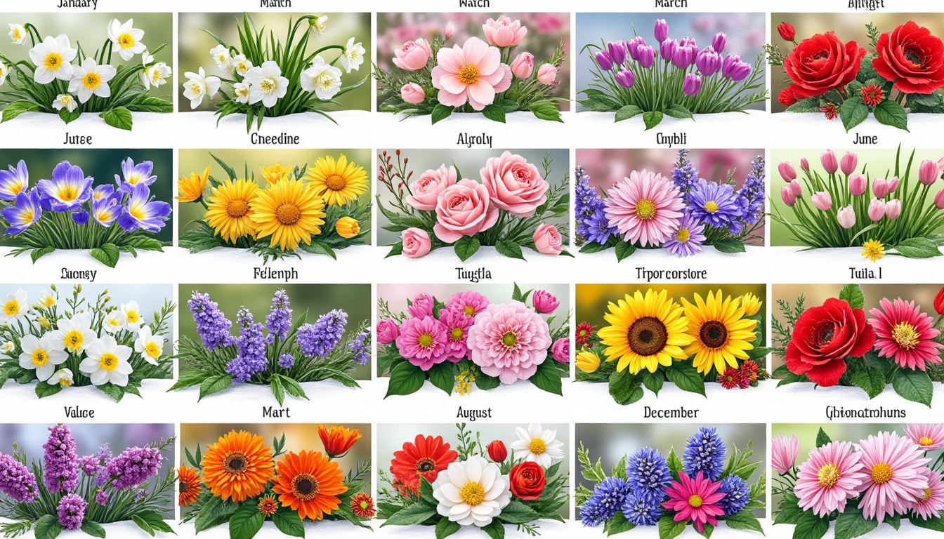 Calendrier des fleurs mois par mois : ce qui fleurit quand