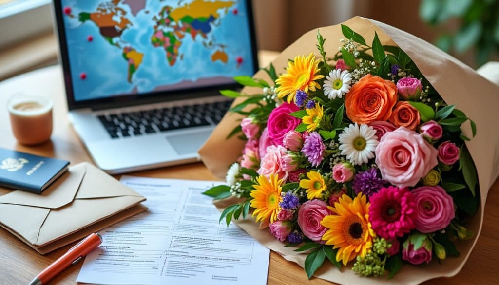 Faire livrer des fleurs à l&rsquo;étranger : ce qu&rsquo;il faut vérifier