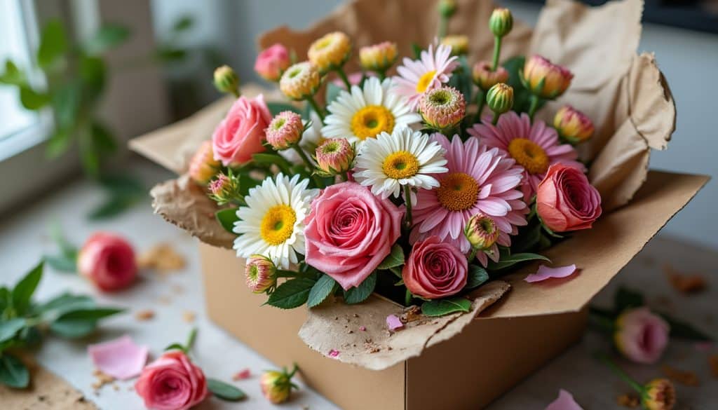 Fleurs livrées abîmées : les recours