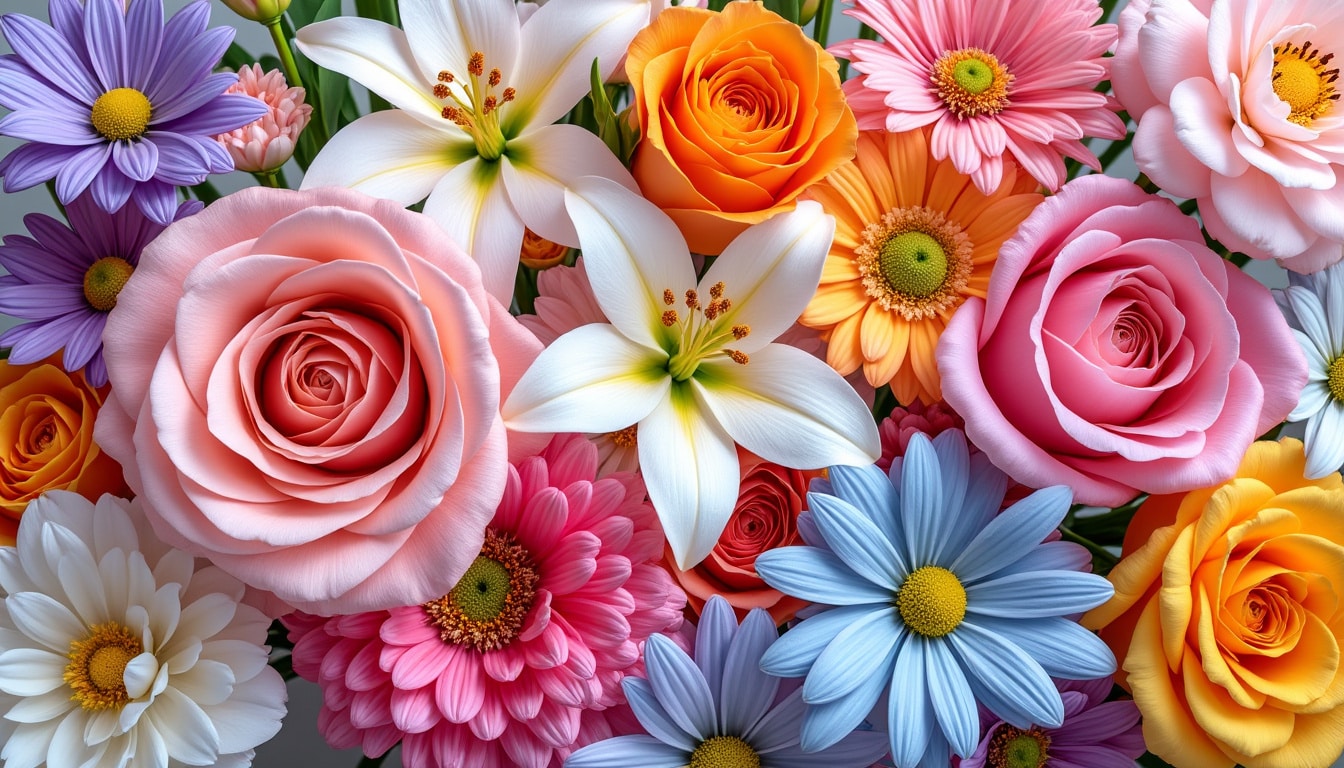Fleurs pour un anniversaire : accorder les couleurs à la personne