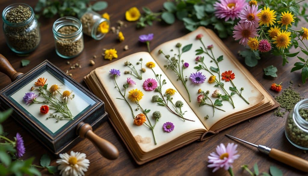 Herbier et fleurs pressées : la méthode