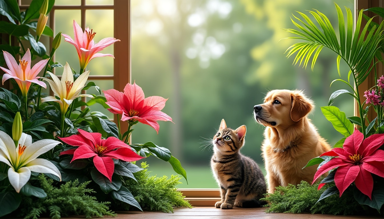 Plantes toxiques pour les chats et les chiens : la liste à connaître